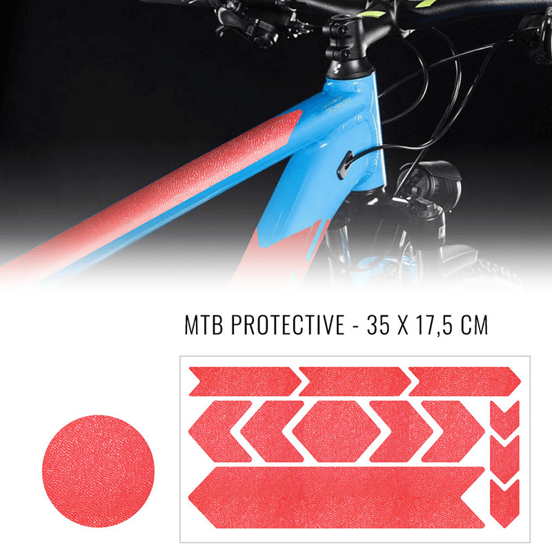 Vëlo Frame Schutz Stickersetnumm Rot