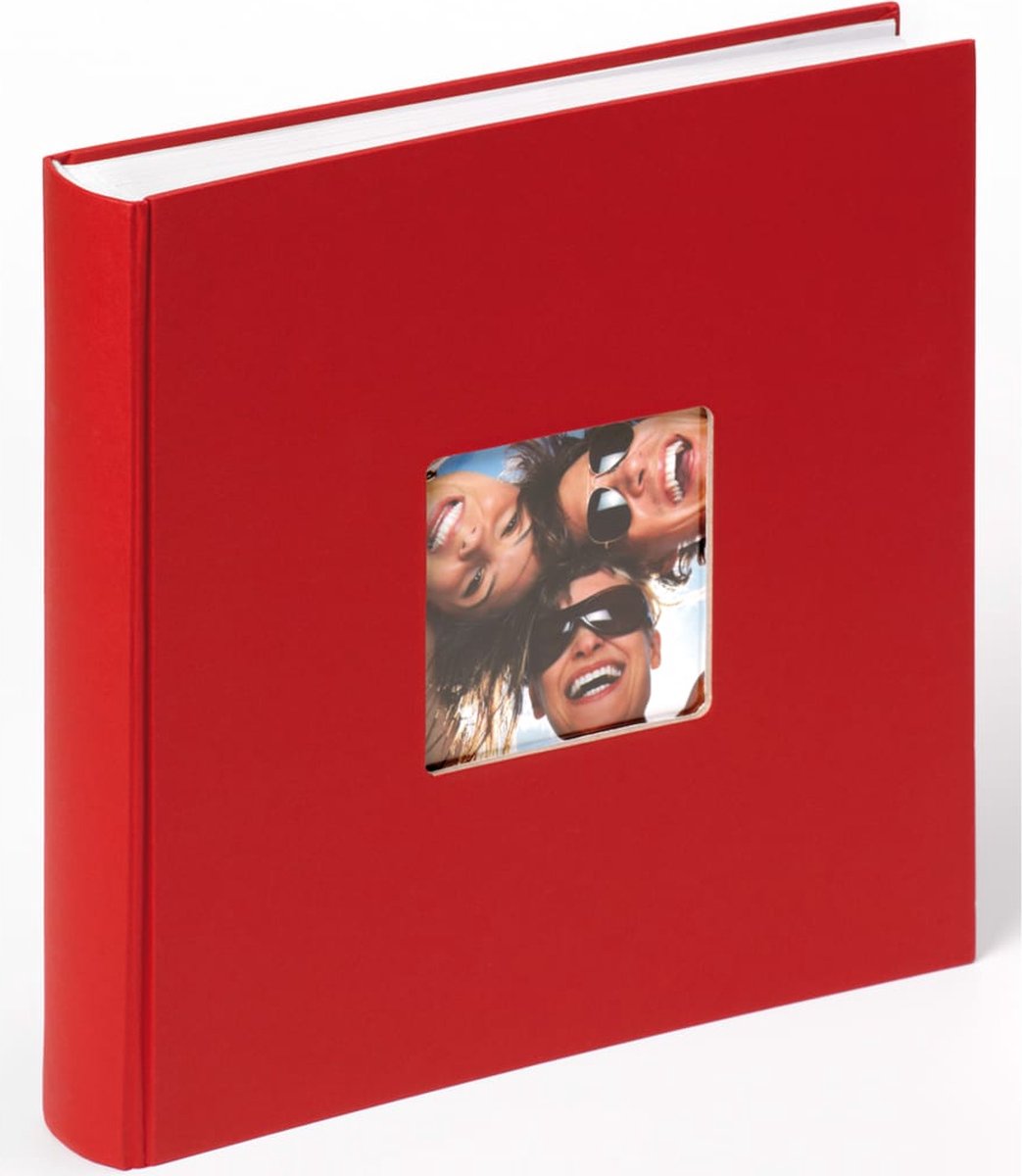 Walther fa-208-r fun - álbum de design - tamanho 30 x 30 cm - vermelho