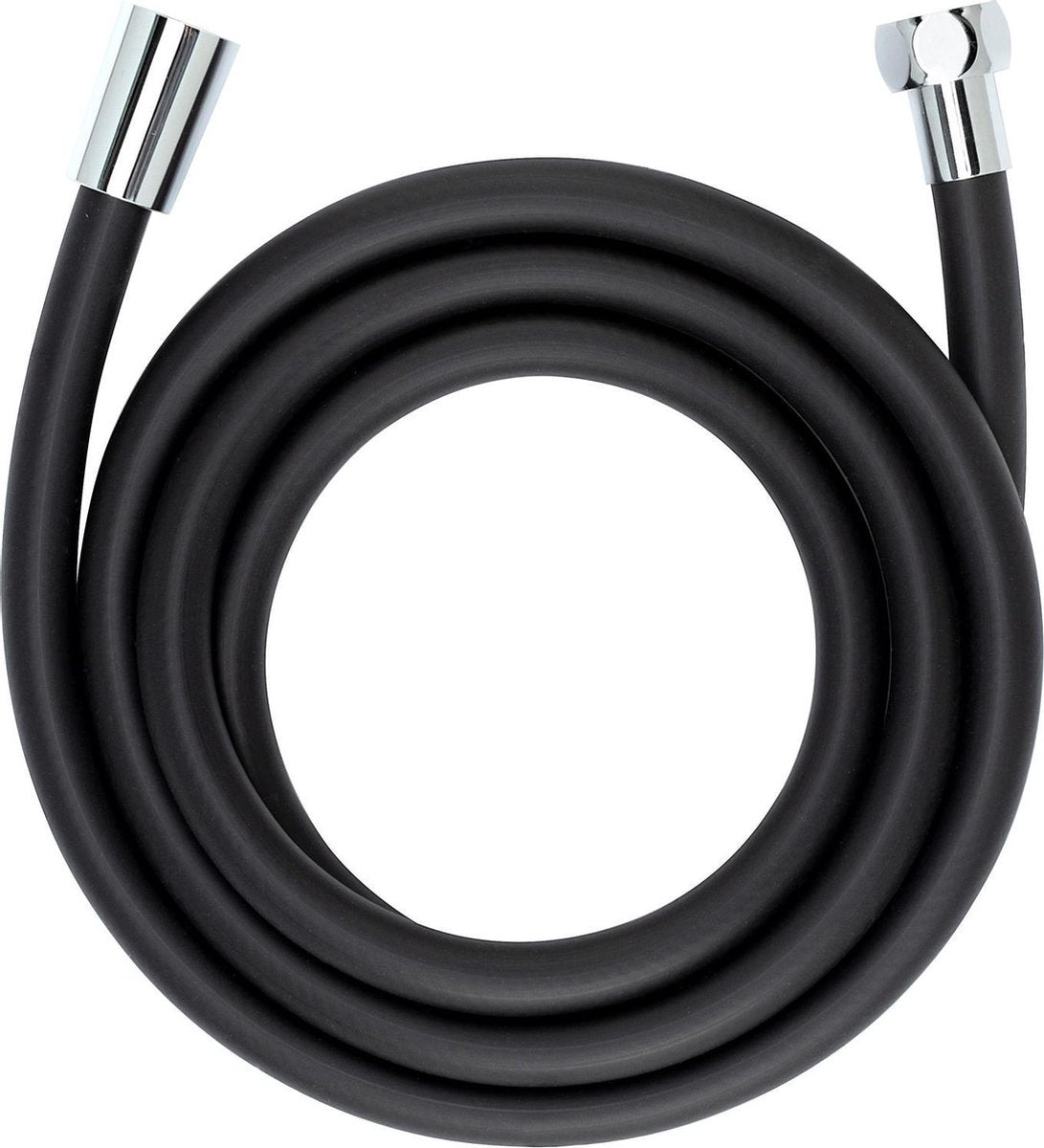 Wenko shower hose design - 175cm - matt black - anti-twist - smooth surface