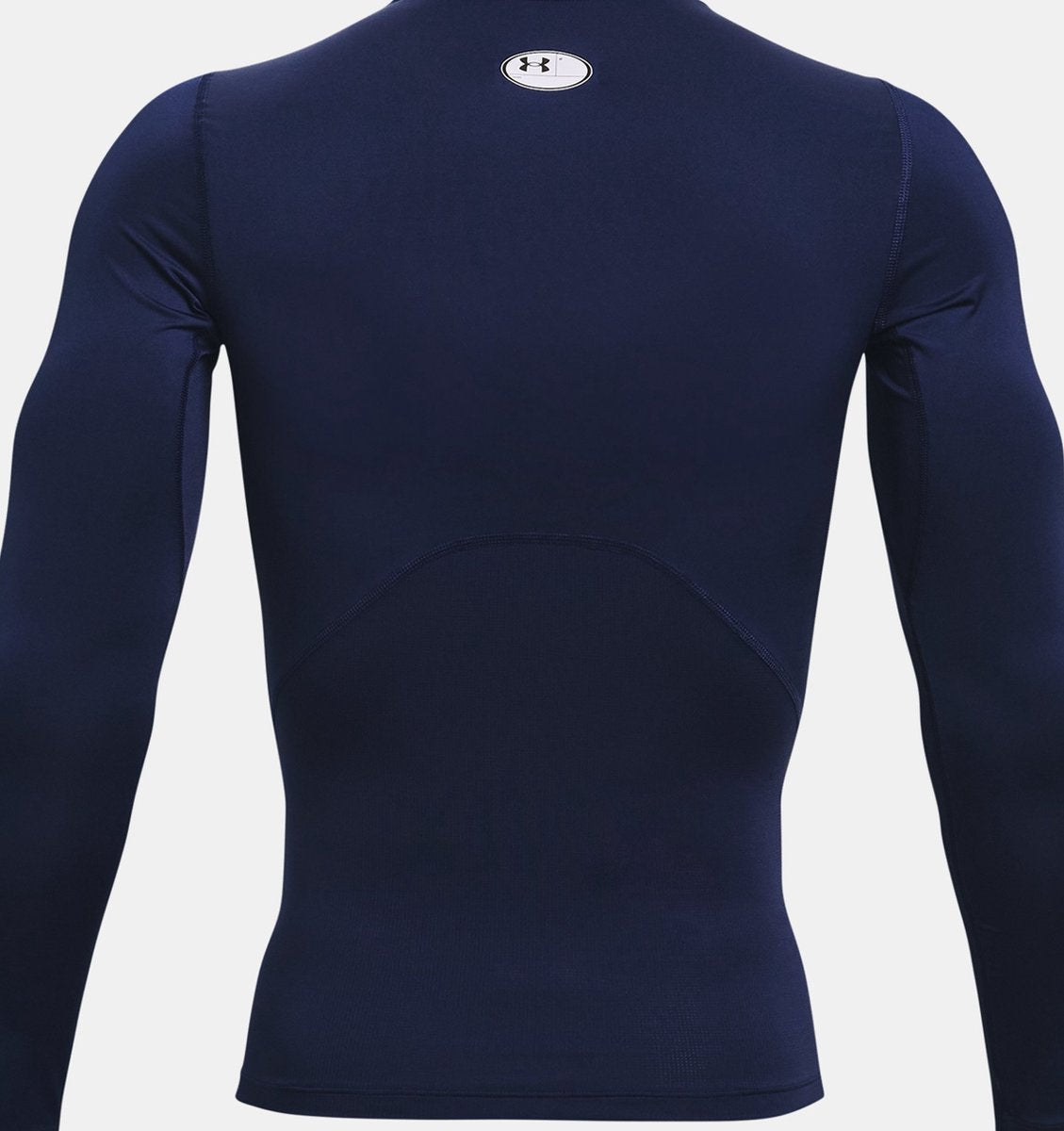 Under Armour UA HG Armor Comp LS-Blu moška športna majica - midnight navy - bela