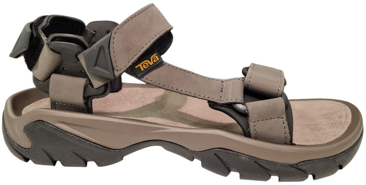 Teva m terra fi 5 universal lädersandaler för män - mörkgrå