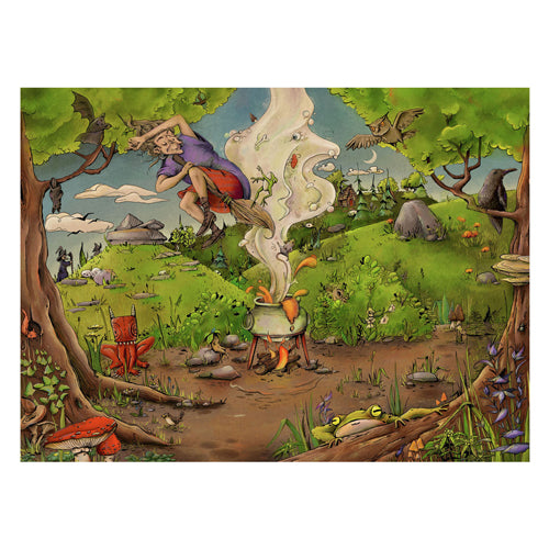 Ravensburger puzzle az erdei boszorkánynál - kirakós játék - 500 darab