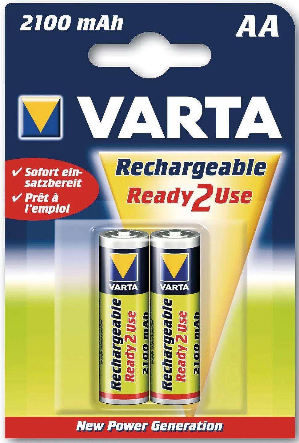 Varta baterija įkraunama mignon maitinimo baterija 2er-sb 2100mah