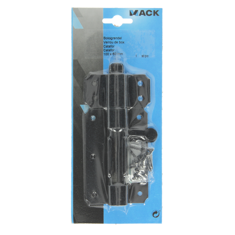 Mack 1013732 - 1 Box latch black cataphoretic 100mm | 5 pieces