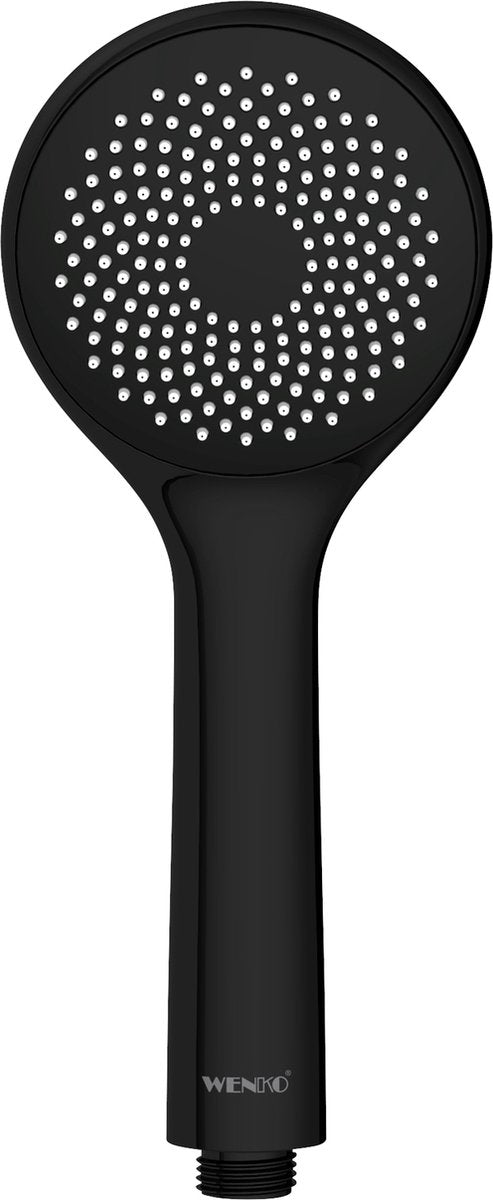 Wenko hand shower watersaving - ø95mm - 1 jet type - matte black - shower head - water saving