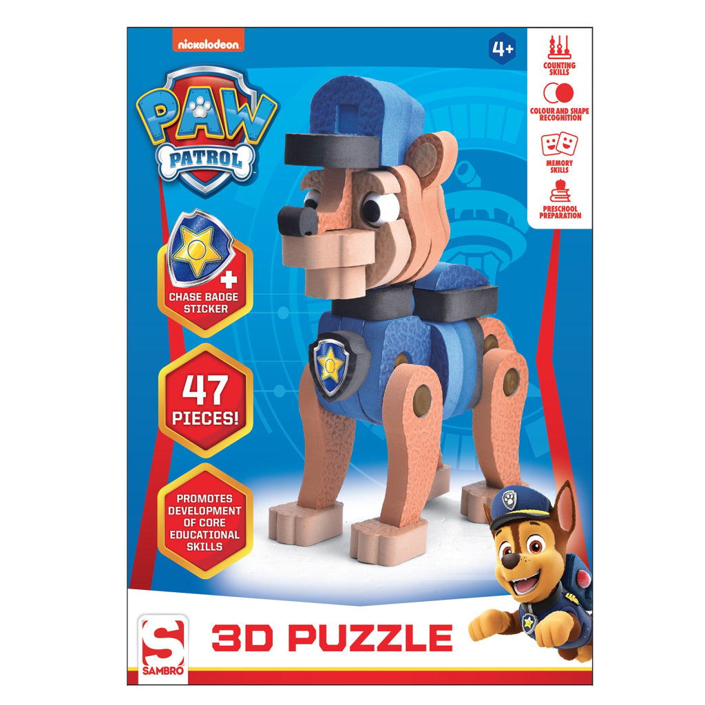 Paw patrol 3D puzzle naháňačka 47 dielikov