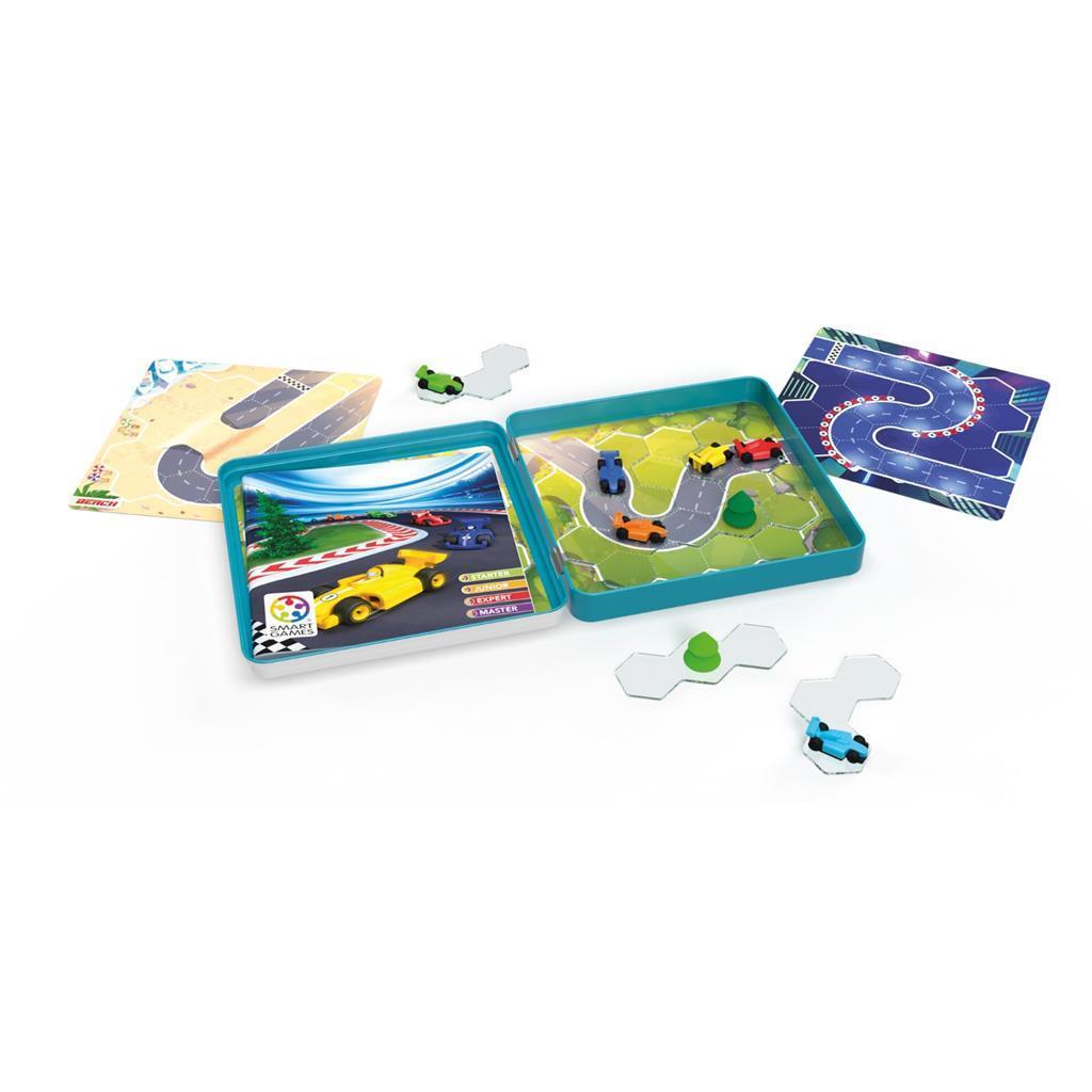 Smartgames pole position - magnetická 3D závodná hra na myslenie - 48 výziev na vzdelávacom okruhu - kompaktná cestovateľská hra sólo hra - od 5 rokov