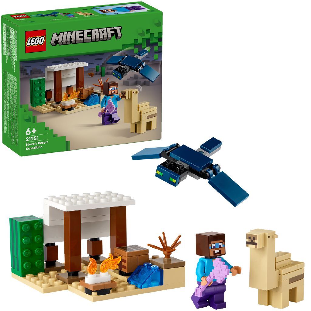 Lego Minecraft 21251 steve #039; Púštna expedícia