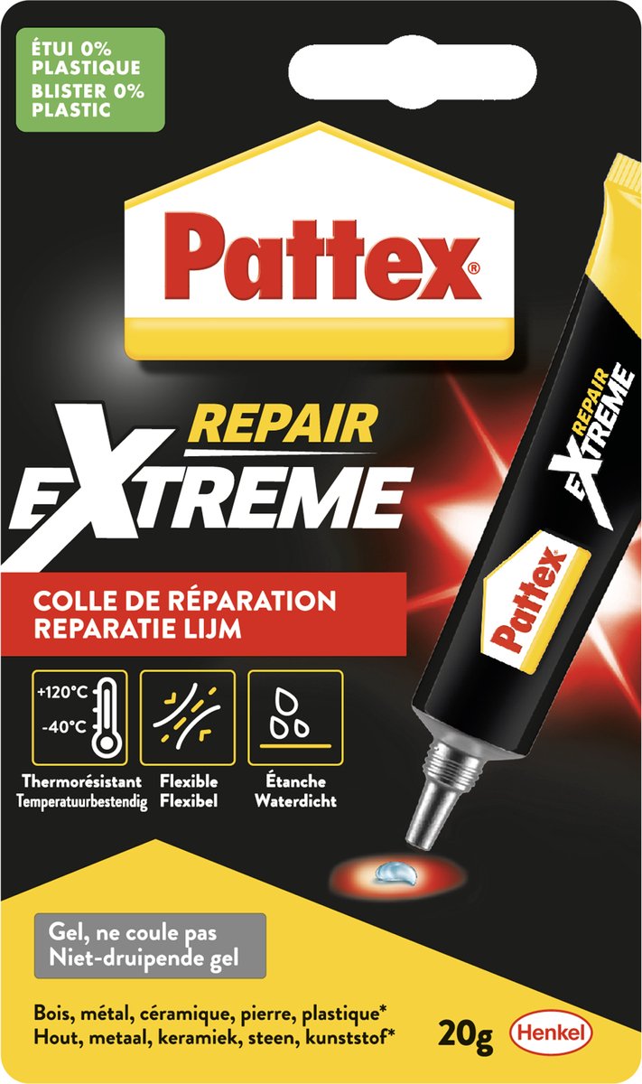 Pattex 1002222 - 100% Repair Gel 20g | 6 pieces
