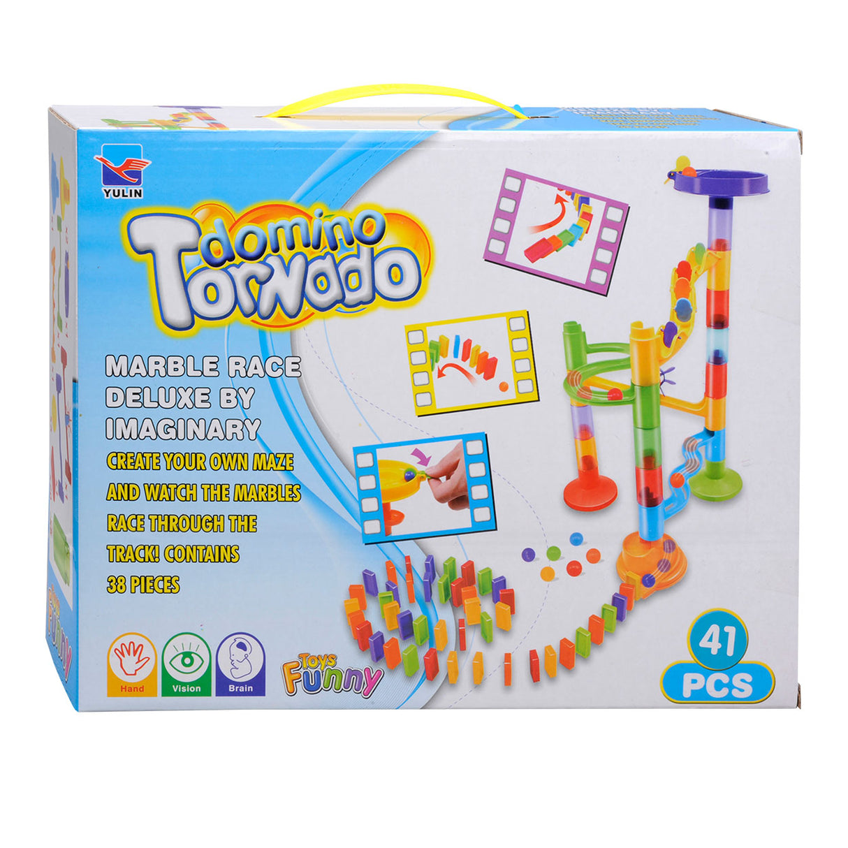 Marmurinis takelis su domino, 41 vnt.