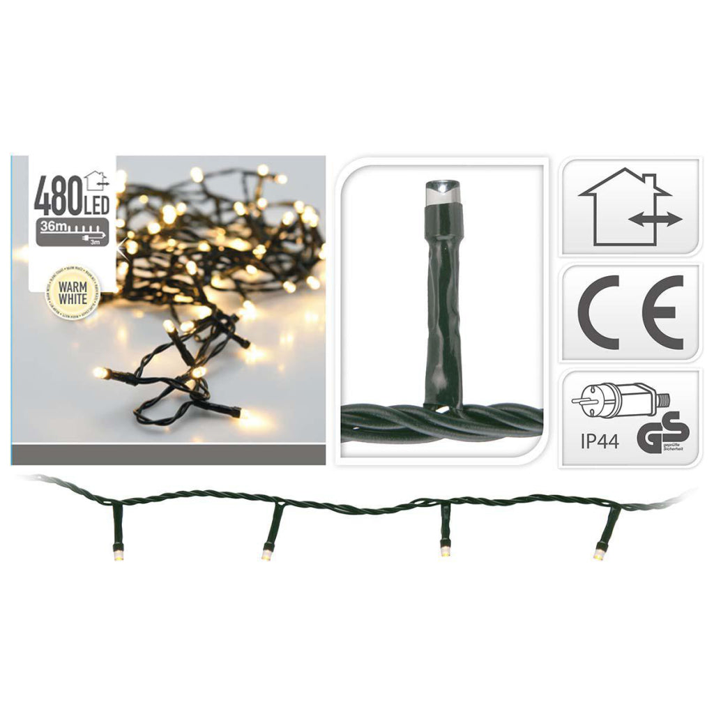 S.i.a. Božične lučke 36m 480 LED luči IP44