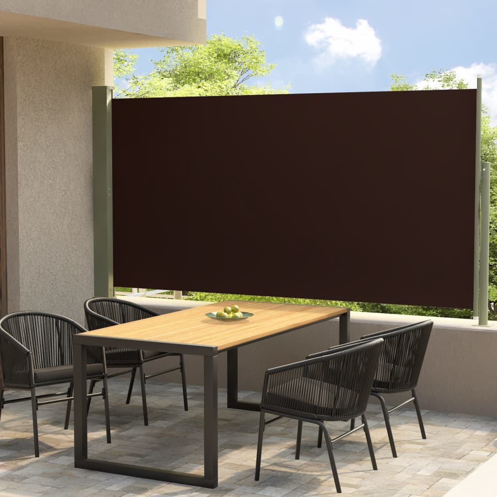 VidaXL Retractable Garden Screen 160x300 cm Brown