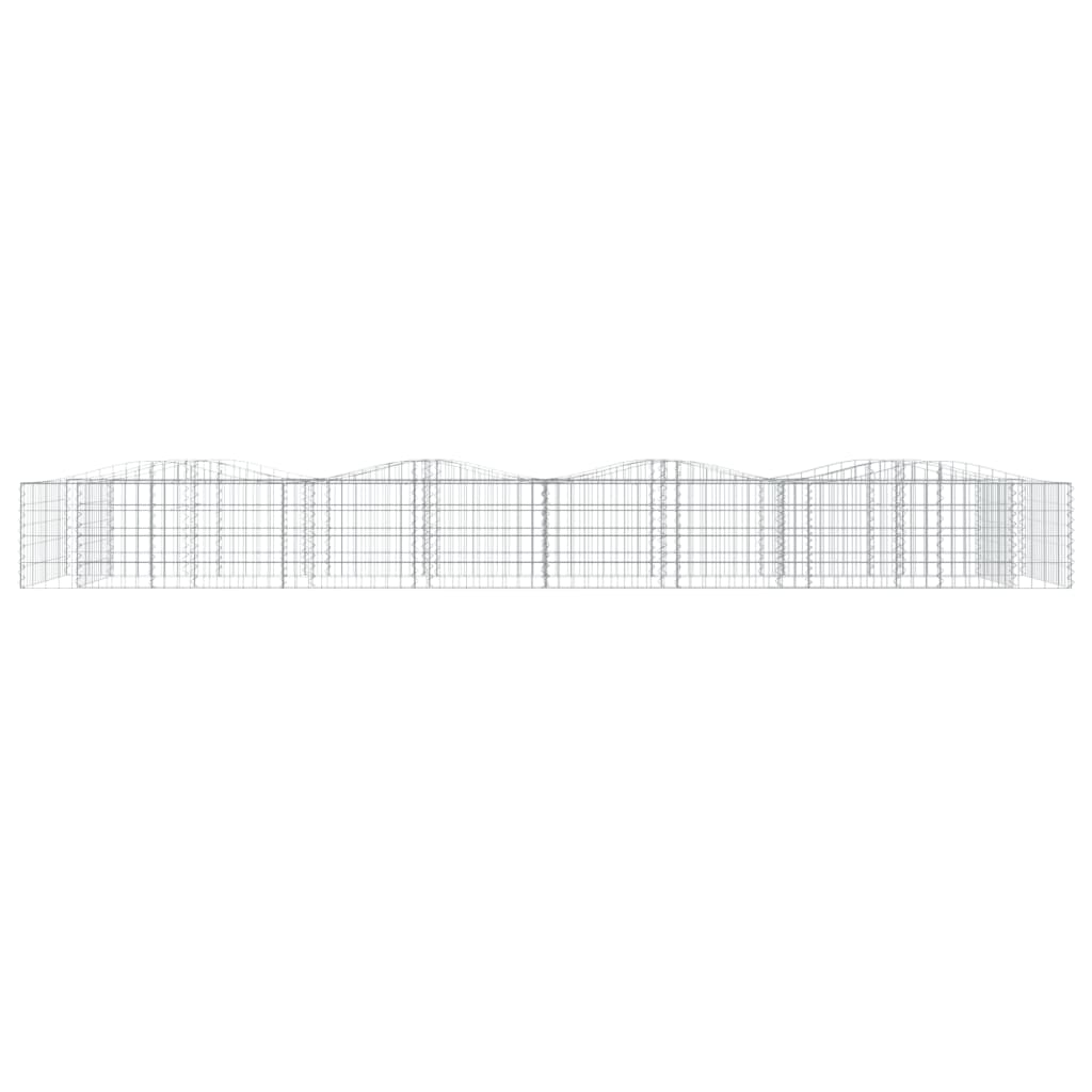VidaXL Gabion voûté surélevé 600x100x50 cm en fer galvanisé