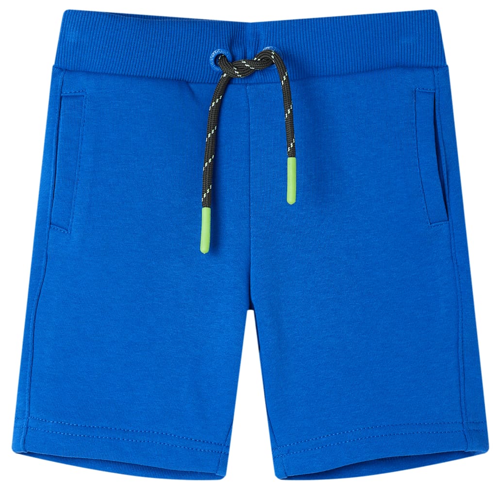 VidaXL short enfant avec cordon de serrage 104 bleu