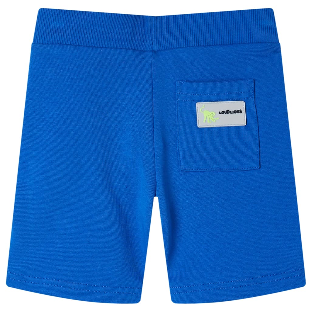 VidaXL short enfant avec cordon de serrage 104 bleu