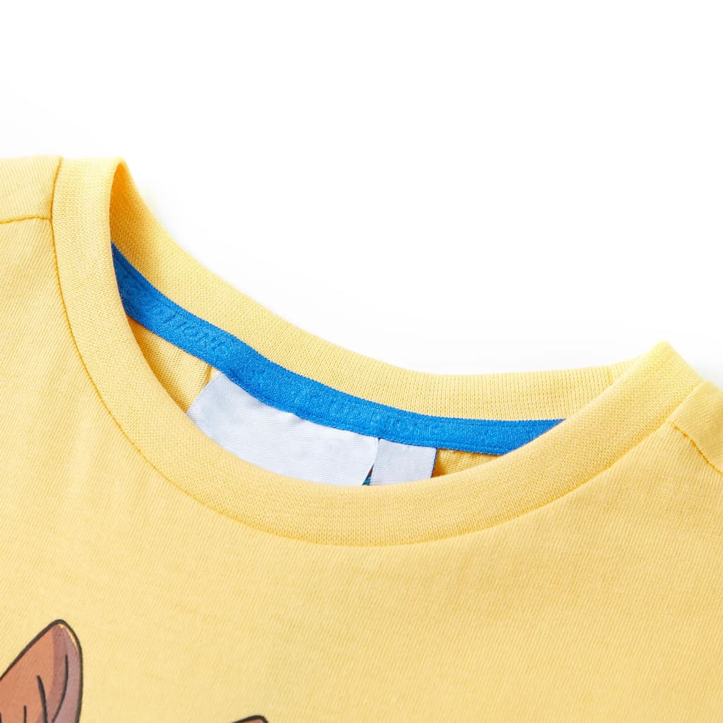 VidaXL Chemise enfant à manches courtes 116 jaune