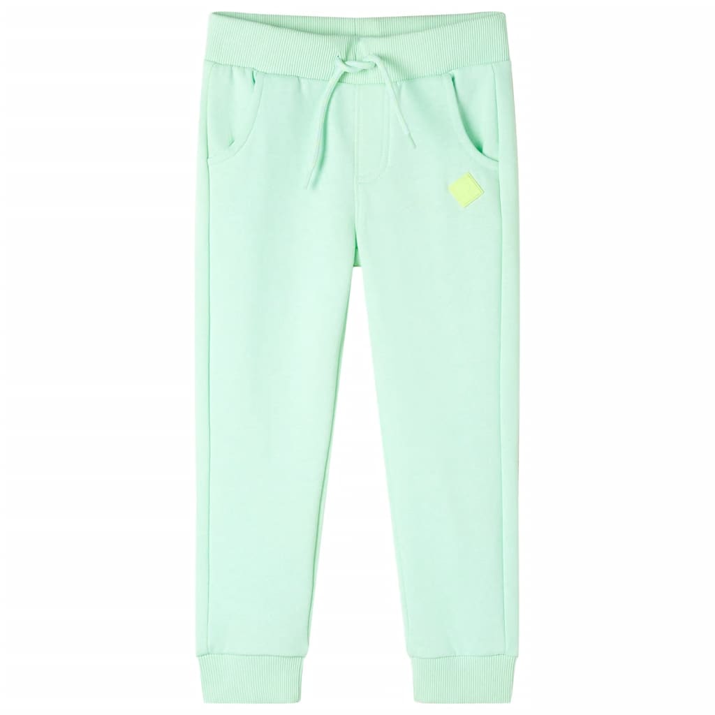VidaXL pantalon de survêtement pour enfants 116 vert vif
