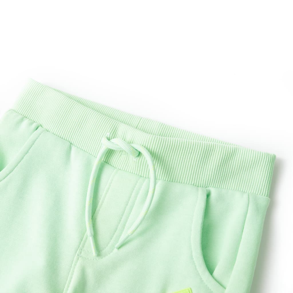 VidaXL pantalon de survêtement pour enfants 116 vert vif