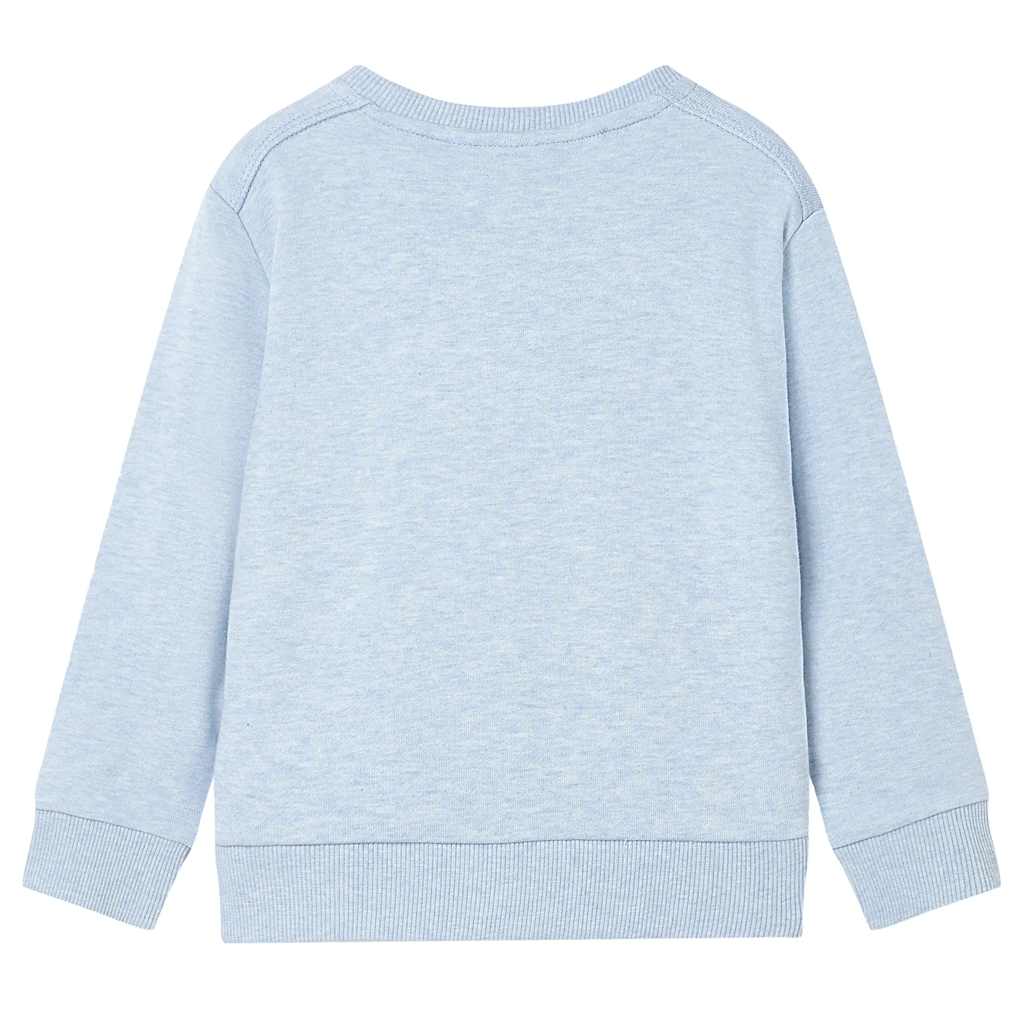 VidaXL pull enfant 128 bleu doux mélangé