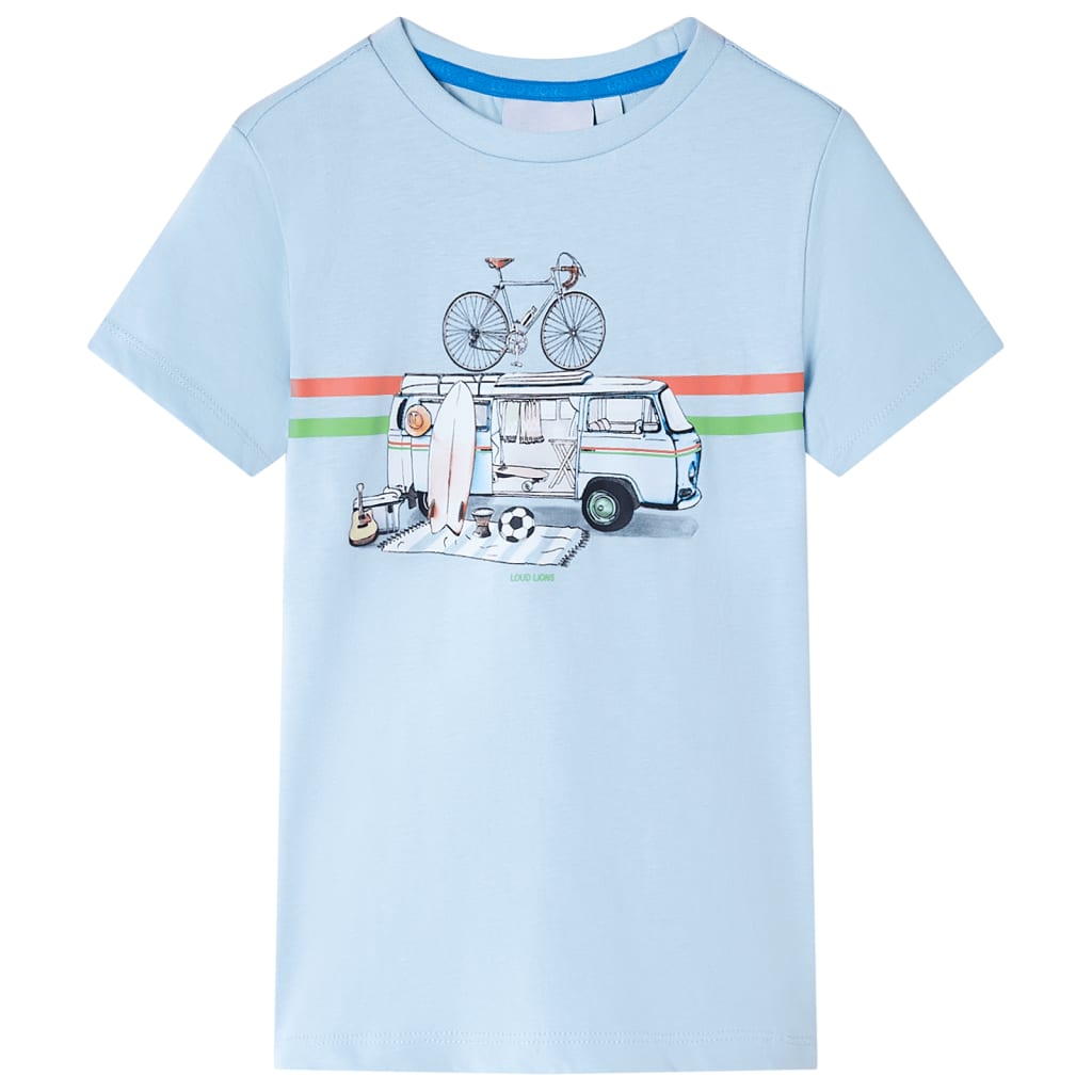 VidaXL chemise enfant 104 bleu clair