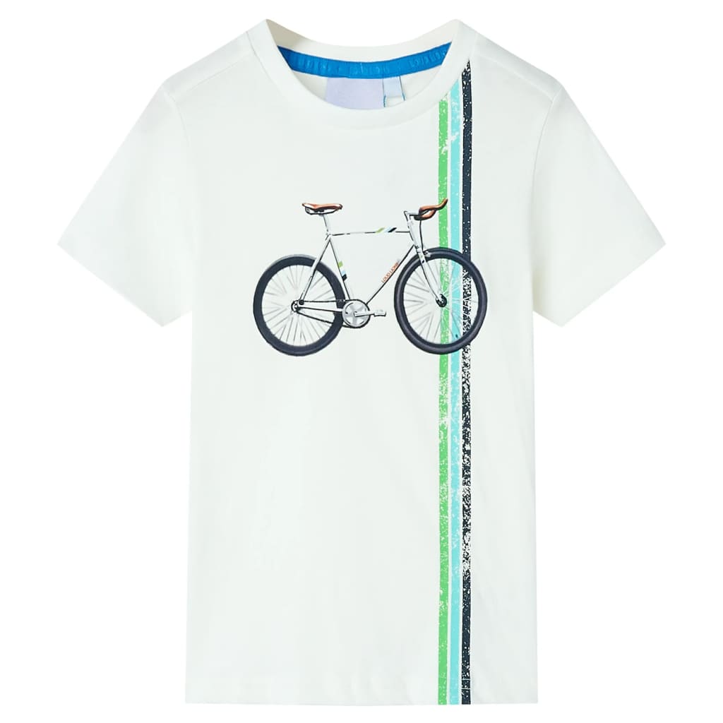 VidaXL Chemise enfant à manches courtes 104 écru