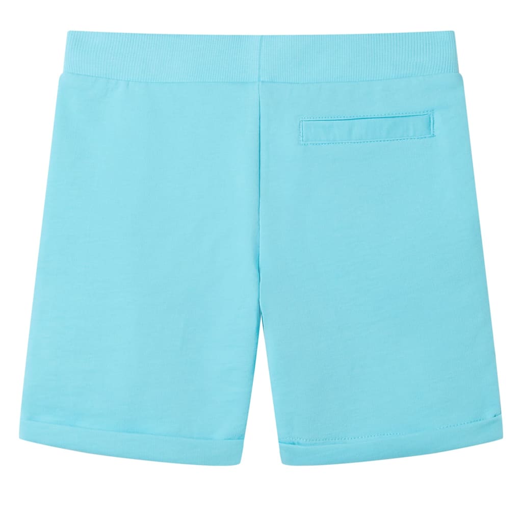VidaXL short enfant avec cordon de serrage 128 bleu mer