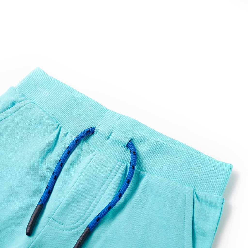 VidaXL short enfant avec cordon de serrage 128 bleu mer