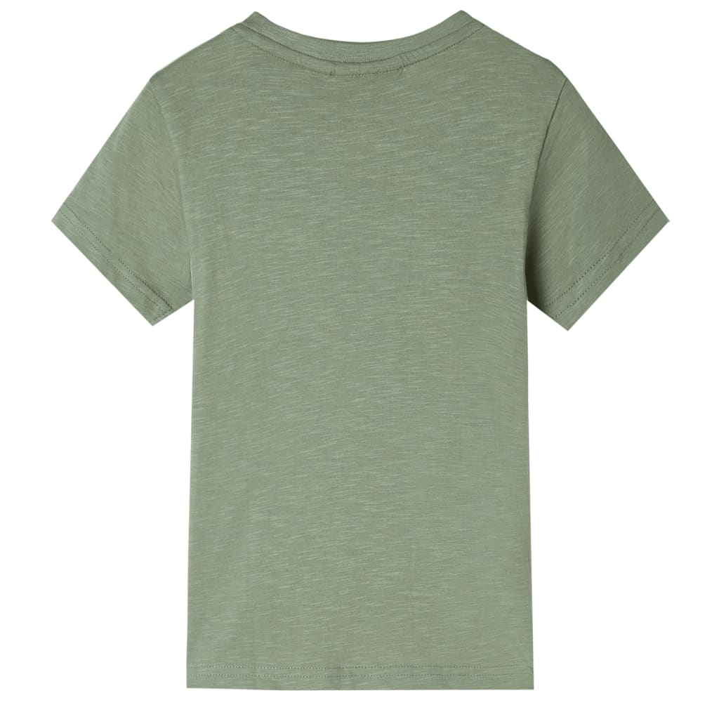 VidaXL chemise enfant à manches courtes 116 kaki clair