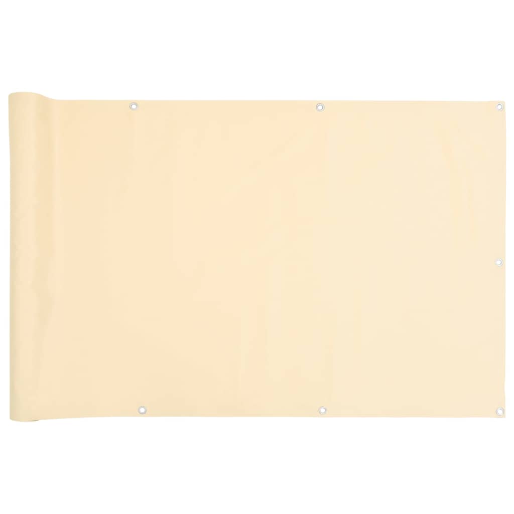 Vidaxx erkély paraván 700x120 cm PVC krémszínű