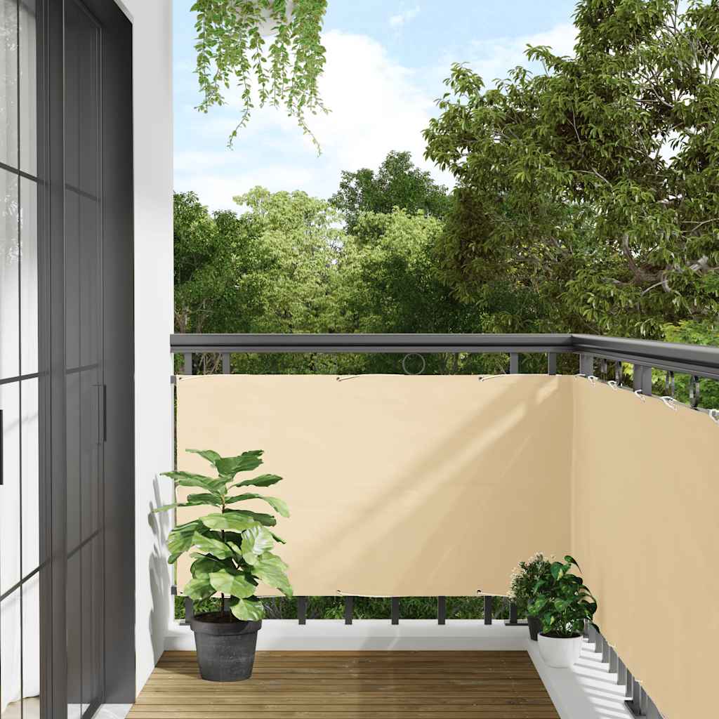 Vidaxx erkély paraván 700x120 cm PVC krémszínű