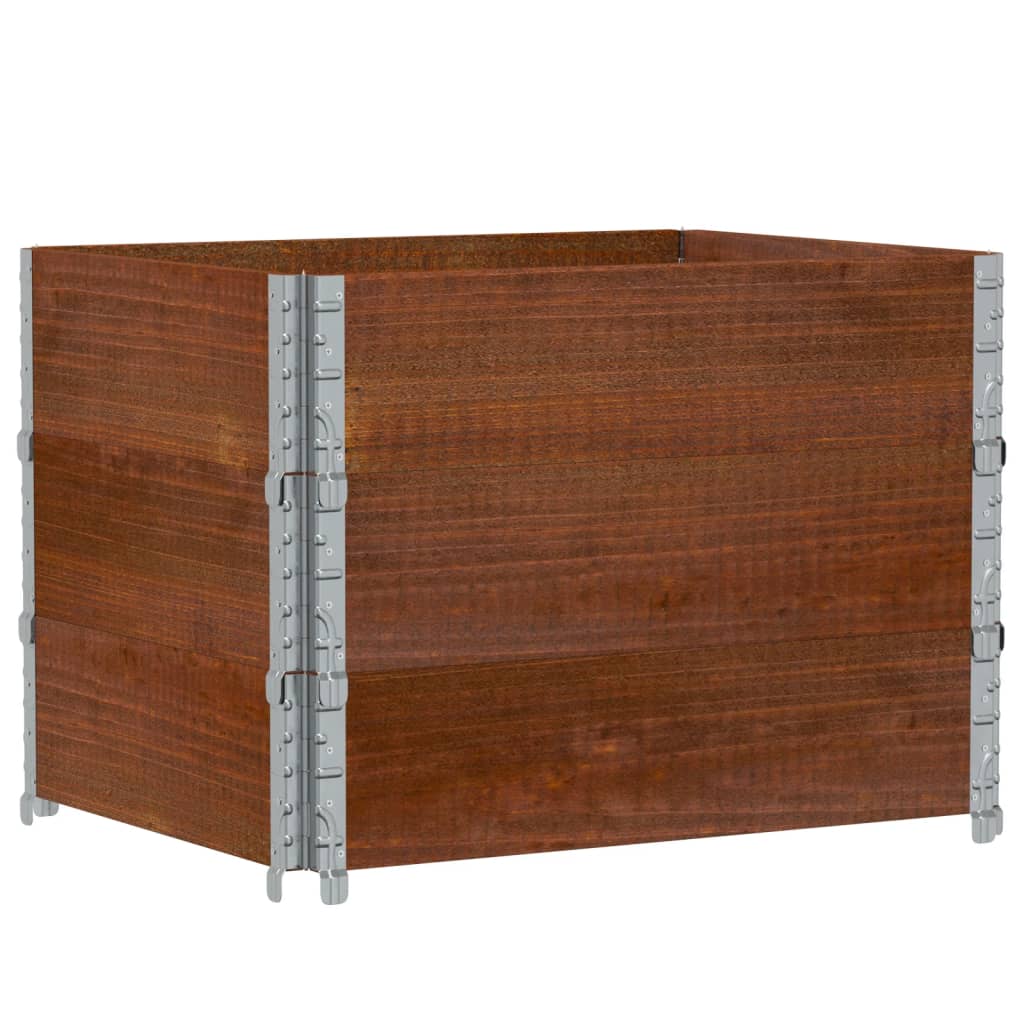 VidaXL Planter 80x60 cm solid pine wood brown