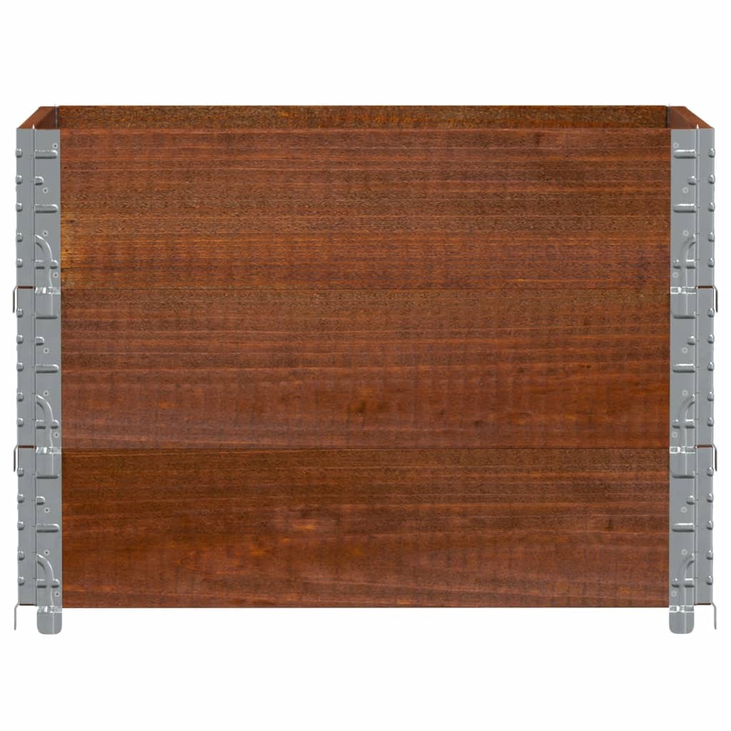 VidaXL Planter 80x60 cm solid pine wood brown