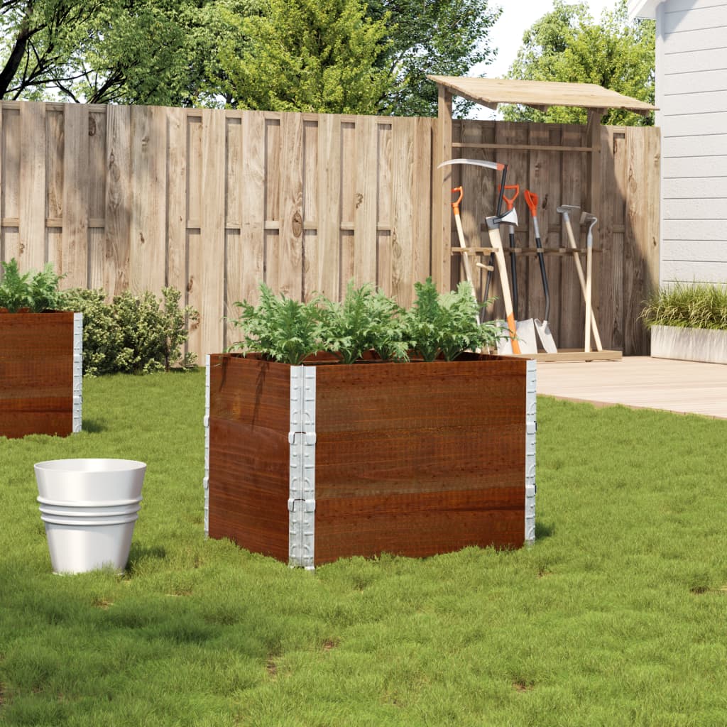 VidaXL Planter 80x60 cm solid pine wood brown