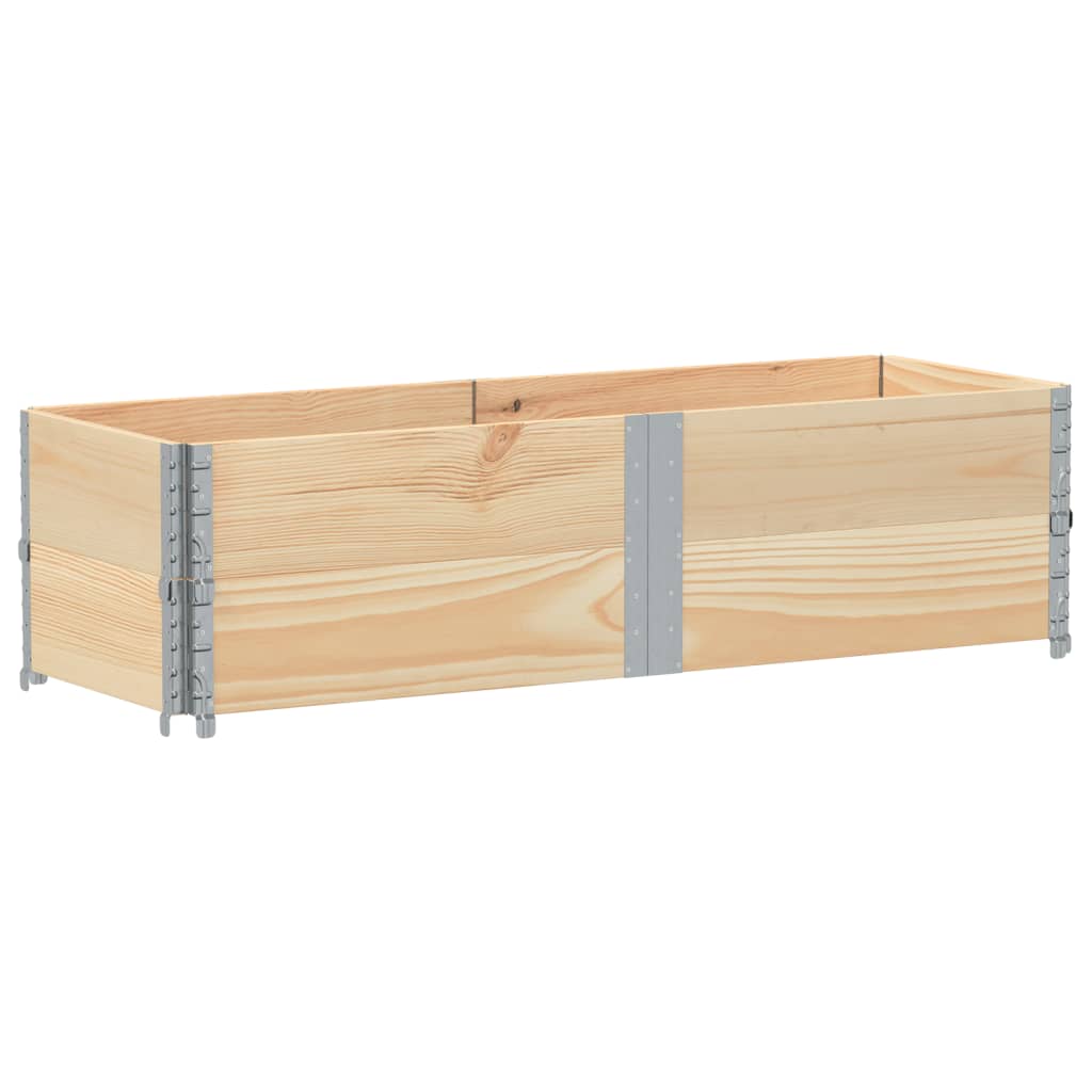 Vidaxx pallet collars 2 pcs 150x50 cm solid pine wood