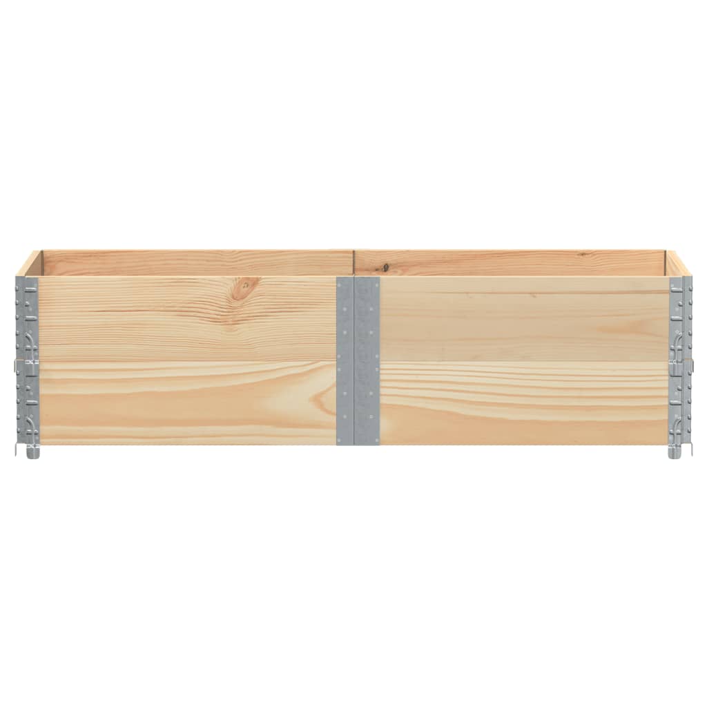 Vidaxx pallet collars 2 pcs 150x50 cm solid pine wood