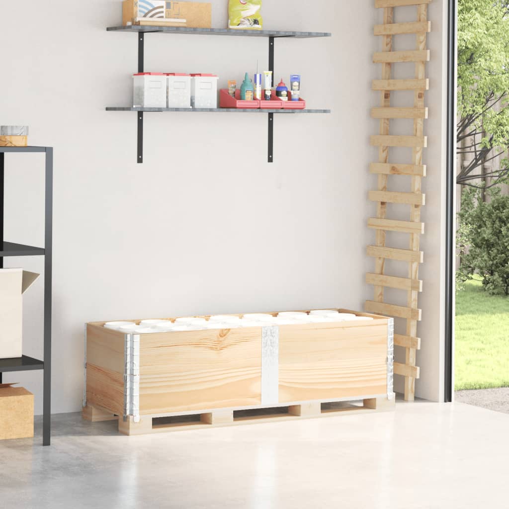 Vidaxx pallet collars 2 pcs 150x50 cm solid pine wood