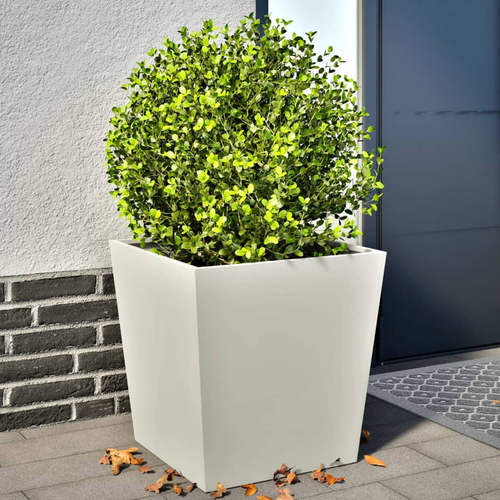 Vidaxx sodinukai 2 vnt 50x50x50 cm plieniniai balti
