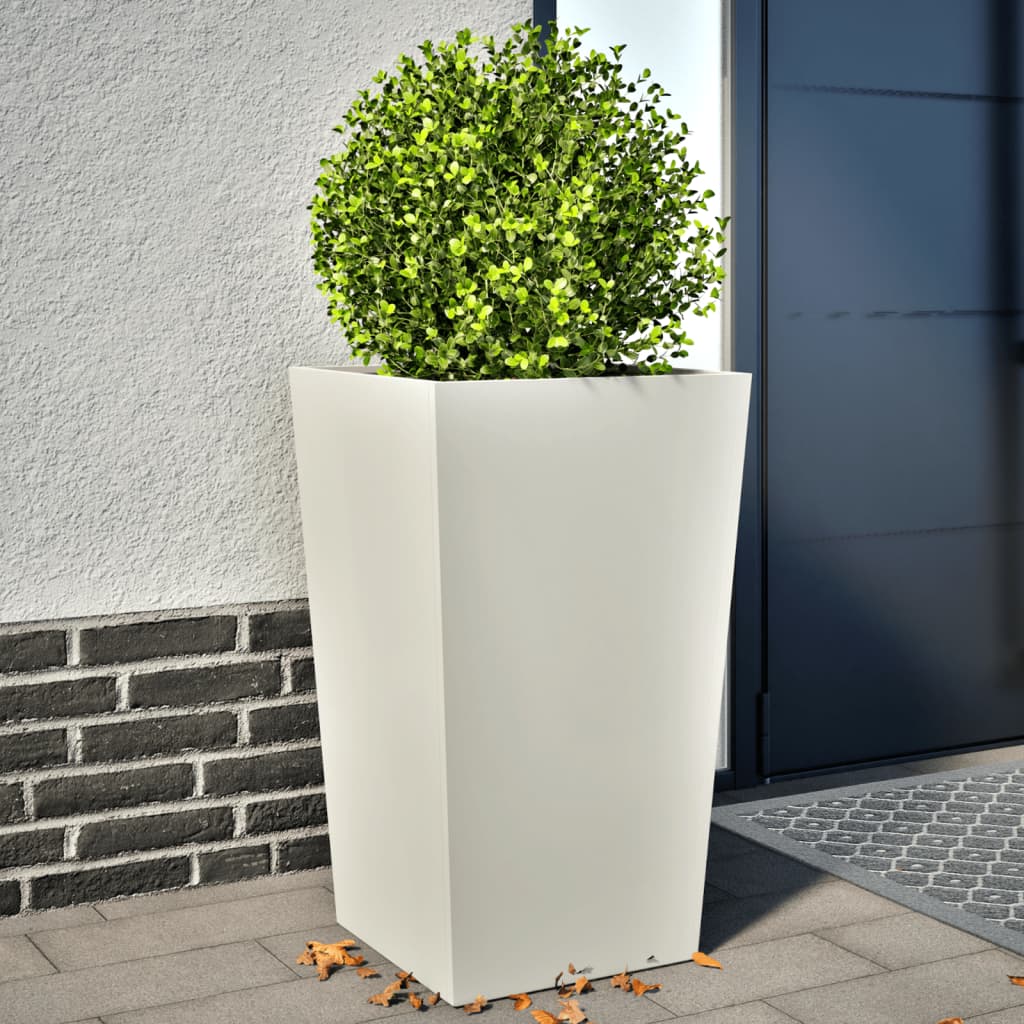 Vidaxx sodinukai 2 vnt 45x45x75 cm plieniniai balti