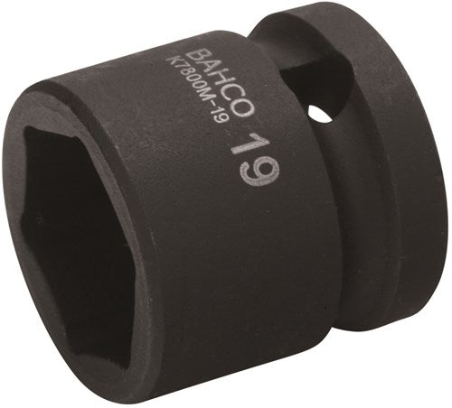 Bahco impact socket 1/2 | short | hex | phosphated | 21 mm - k7800m-21