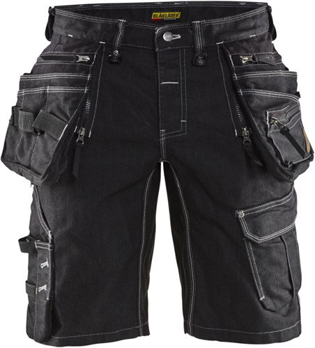Blåkläder Short Denim Stretch X1900 19921141 | Black | Size 56 - 7330509534229