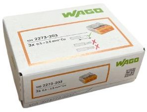 Enzo wago hegesztőbilincs 3x0,5-2,5mm trans narancs ds100 4047224