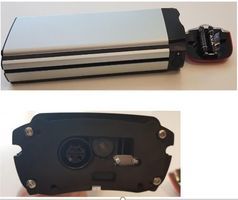 Gaselle batteri innergy 36v9a 314wh lang li-ion sølv