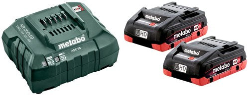 Metabo base set 2 x LiHD 18V 4.0 Ah + charger ASC 55 - 685163000