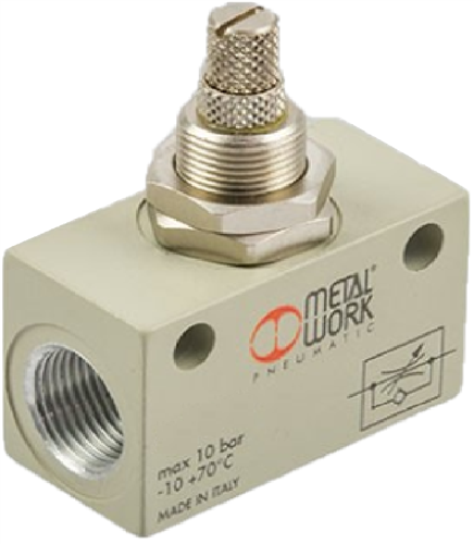 Metal work speed control valve rfl b 1 8 2-z.