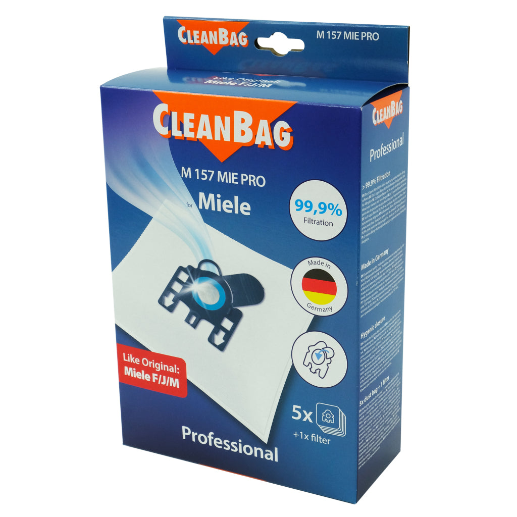 Scanpart cleanbag dust bag m 157 mie pro miele 5 pieces