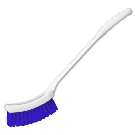 Falconbrush producten hygiene handborstel lange steel 40cm blauw