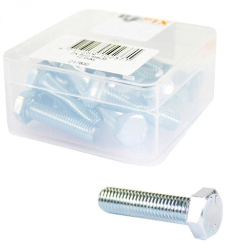 Bofix box of 12 hex bolts m8x60