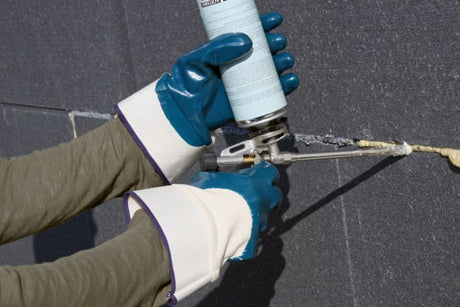 Keron products glove blue NBR with hood