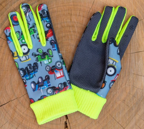 Keron products children's glove joy 6 8 years tractor motif