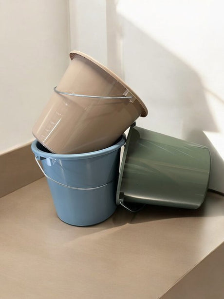 Products household plastic bucket 5 liters eco colors